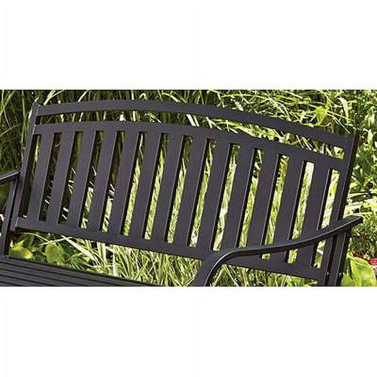 Mainstays slat outdoor garden bench deals
