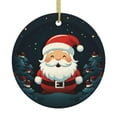 thumbnail image 2 of Ganfancp Decoración Navideña Redonda Papá Noel Sonriente Decoración Redonda Decoración para El Árbol de Navidad con Cordón Ligero Ofertas Del Día Sólo En Línea 1*Encanto de Papá Noel, 2 of 7