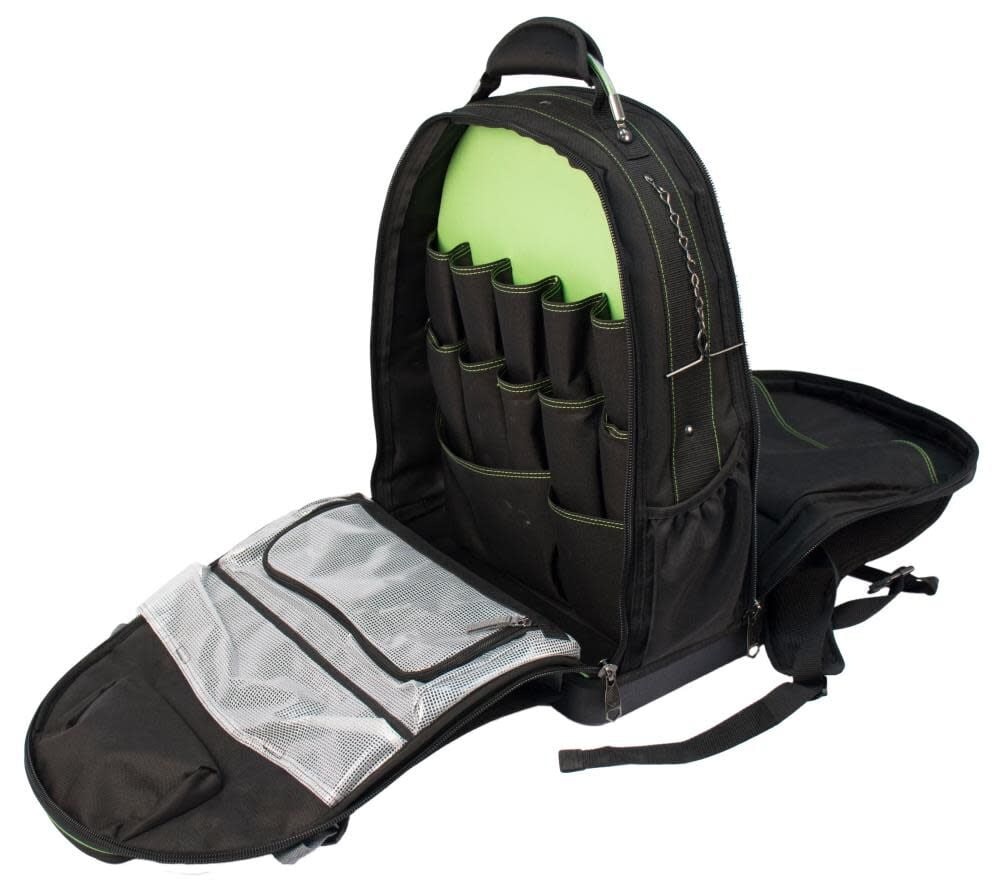 Greenlee Tool Bag, Polyester, Black, 30 Pockets 0158-26