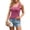 Hot Pink, variant on Women's Ribbed Knit U-Neck Sleeveless Tank Top Solid Color Basic Vest Black M