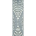 thumbnail image 3 of SAFAVIEH Bella Elisie Geometric Wool Runner Rug, Blue/Ivory, 2'3" x 7', 3 of 8