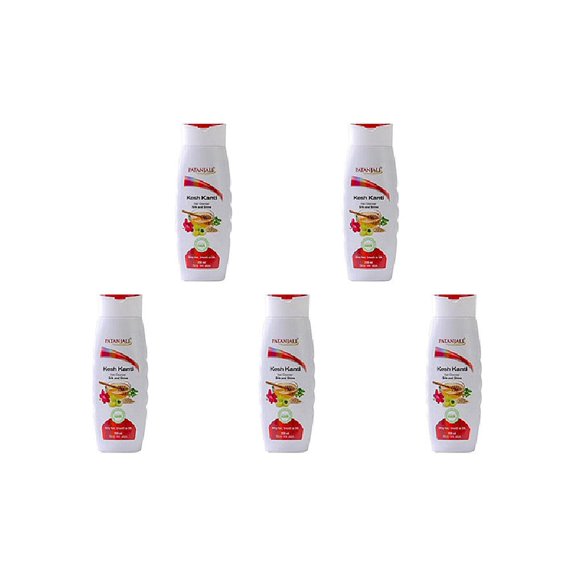 Pack Of 5 - Patanjali Kesh Kanti Silk And Shine Shampoo - 200 Ml (6.76 Oz)