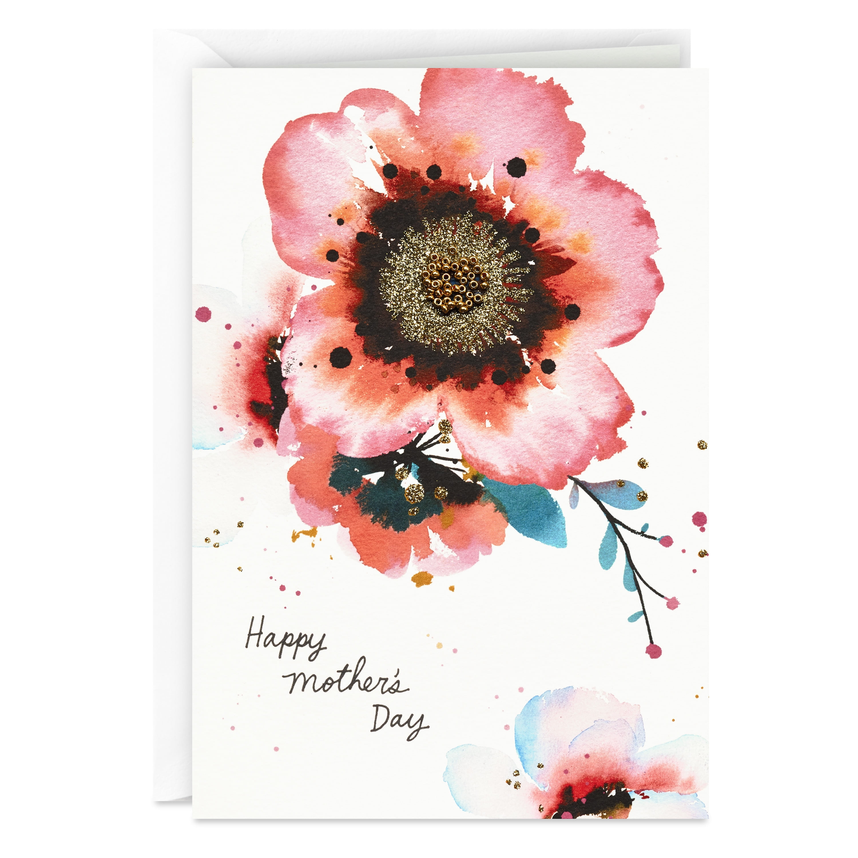 Details about   HALLMARK  For Wife Flowers GLITTERED Large Birthday Greeting Card W/ TRACKING 