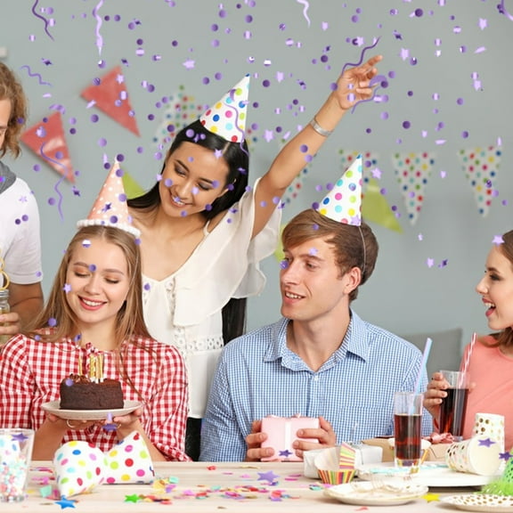 SHEIGUANNI Mini Confetti Cannons,Confetti Poppers, Easy & Safe Launch,Party Cannons Shooters for Graduation,Wedding, Birthdays, Celebrations, Events,Christmas,New Year Decorations-Purple