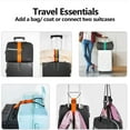 thumbnail image 3 of Multi Use Strong Adjustable Luggage Connector Straps, Elastic Rope with Adjustable Buckle, Waterproof and Wear-Resistant, for Secure Stacking, Hands-Free Travel & Easy Identification, 3 of 8