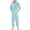 Sky Blue, variant on Juebong Fleece Overalls Mens Pajamas Trendy Fuzzy Hooded Jumpsuits Loungewear Long Sleeve Zip Up Plush Winter Comfy Rompers White,XL