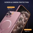 thumbnail image 6 of for iPhone 11 Pro Max Case, Compatible with MagSafe, Matte Luxury Soft Metallic Luster for Women Girls with Full Camera Lens Protection Shockproof Slim Phone Case, Pink, 6 of 14