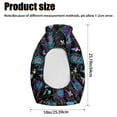thumbnail image 7 of Renewold ATV Seat Cover Waterproof Anti-Slip Four Wheeler Seat Cover for Mud/Rain/Snow, Fits for Polaris Scrambler, Can-Am Outlander, 25.2x10 Inch, Halloween Bat Mushroom Spider Web Print, 7 of 7