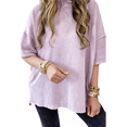 thumbnail image 3 of Camiseta Básica Informal de Verano de Corta con Aberturas Laterales Extragrandes, Color XL, 3 of 7