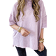 thumbnail image 3 of Camiseta Básica Informal de Verano de Corta con Aberturas Laterales, Talla XXL, Color, 3 of 7