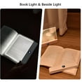 thumbnail image 2 of LED Book Light for Reading in Bed, Full Page Illumination Clip On Night Light, 3 Color Temperature Flat Reading Light with Timer, Eye-Caring Flat Plate Light for Readers, Book Lovers, 2 of 9