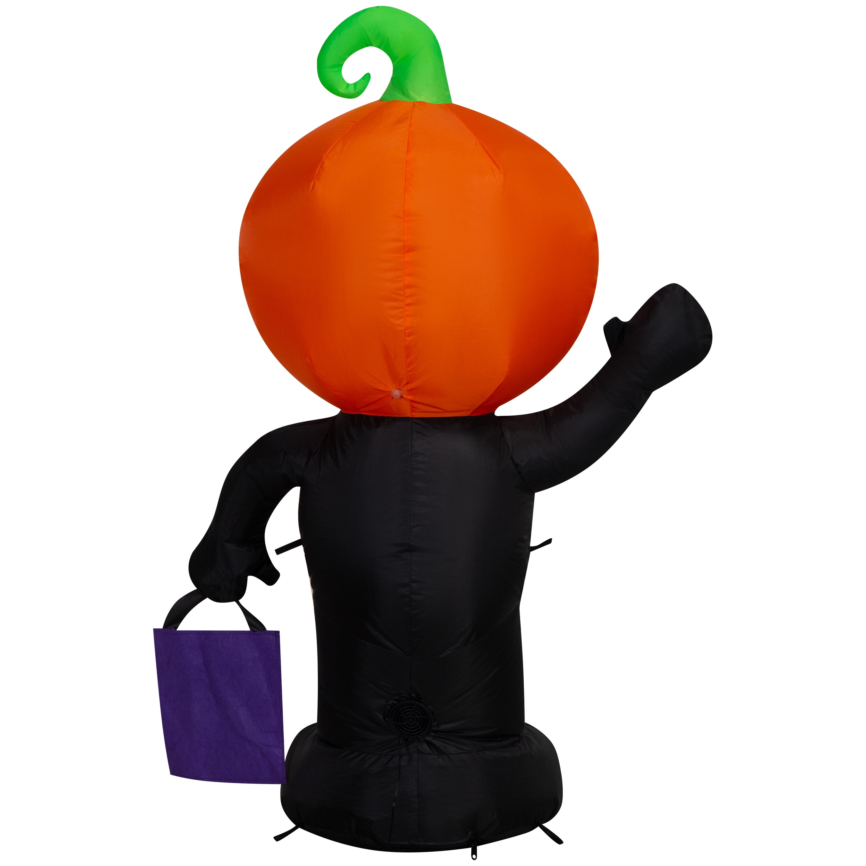 Skeleton Pumpkin Kid Airblown Yard Inflatable, Multicolor, 4', Halloween by Way To Celebrate