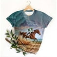 thumbnail image 4 of VKOYWKM Funny Horse Racing Shirts for Women Summer Trendy Horse Graphic Tees Short Sleeve Casual Tops Loose Fit Crew Neck Plus Size T-Shirts, 4 of 4