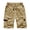 Khaki, variant on Cargo Shorts for Men Men's Work Shorts Pockets Drawstring Shorts Solid Color Trendy Loose Fit Daily Running Workwear Pants Green XXXXXL
