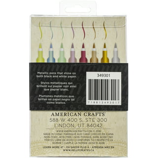 American Crafts Color Pour Magic Paint Pen 2/Pkg-Opaque - Silver