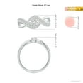thumbnail image 4 of ANGARA Natural Solitaire Diamond Infinity Promise Ring in 14K White Gold for Women (Size-3.7mm| Color-H| Clarity-SI2) | April Birthstone, Anniversary, Jewelry Gift for Women | Natural Diamond Ring, 4 of 9