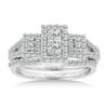 3/4 Carat Diamond 14kt White Gold Bridal Set
