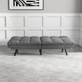 Futon Sofa Bed Memory Foam Futon Mid-Century Modern Convertible Sofa ...