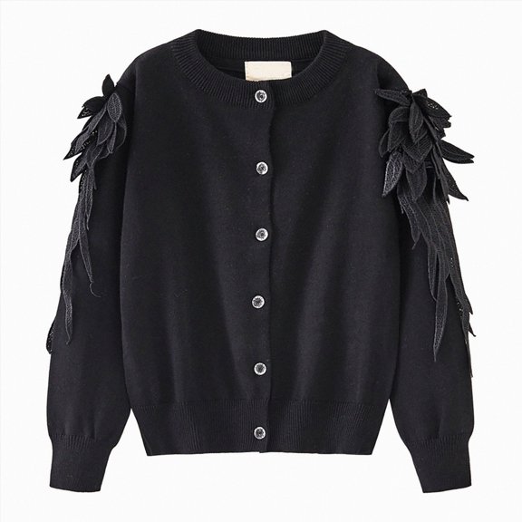Gibobby Sweater Toddler Sweater Toddler Girl Boy Baby Kids Autumn And Winter Sweater Color Cardigan Solid Color Cardigan Kids Sweater(3-4 Years,Black)