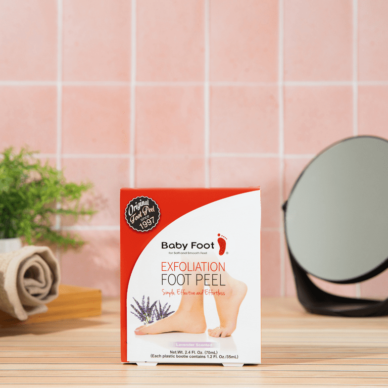 Baby Foot Exfoliating Foot Peel Mask Lavender Scented 2.4 Ounces Walmart