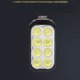 thumbnail image 3 of Kearding Linterna de mano portátil de alto brillo para acampar, para viajar, mochilero, ciclismo, linterna de mano, accesorio de iluminación  6 Cuentas Solares, 3 of 6