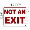 thumbnail image 2 of Not an Exit Sign ( ALUMINIUM 10x12 -Rust Free )(ref-2022-4), 2 of 5