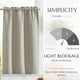thumbnail image 5 of Cortinas Jinchan Lino 61x61 cm con Ojales para Barras 2 Paneles Gris Beige, 5 of 9