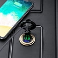 thumbnail image 4 of 12/24V Aluminium Metal 36W QC3.0 Dual USB Car Motor Charger Socket Waterproof With Voltmeter Switch Fast Quick Charge Adapter Red, 4 of 6