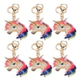 thumbnail image 2 of Car Keychain6pcs Strass Strass Pendentif de Mode Keychain Animal Caractéristiques de Pointe, 2 of 5