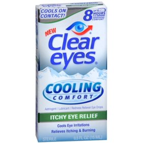 Clear Eyes Cooling Comfort Itchy Eye Relief Eye Drops 0 50 Oz