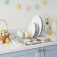 thumbnail image 3 of Dish Drying Mat for Kitchen Countertop, Bunny Easter Eggs Absorbent Microfiber Dish Mat Quick Dry Non Slip Draining Mat Kitchen Drying Pad for Dishes, Utensils 16x18 Inch Colorful Egg Floral Leaves, 3 of 9