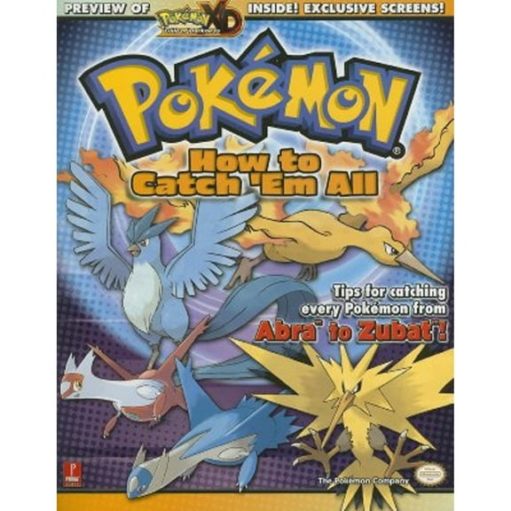 Pre-Owned Pokemon: How To Catch 'Em All (Prima Official Game Guide) (Paperback) 0761551913 9780761551911