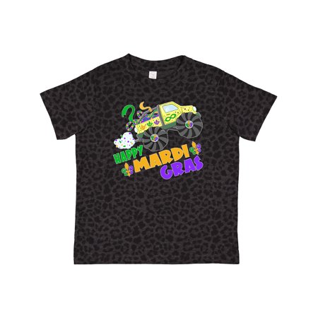 

Inktastic Happy Mardi Gras Monster Truck with Beads Gift Toddler Boy or Toddler Girl T-Shirt