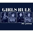 thumbnail image 2 of Boy's Star Wars: The Mandalorian Girls Rule the Galaxy  Graphic Tee Navy Blue Small, 2 of 4