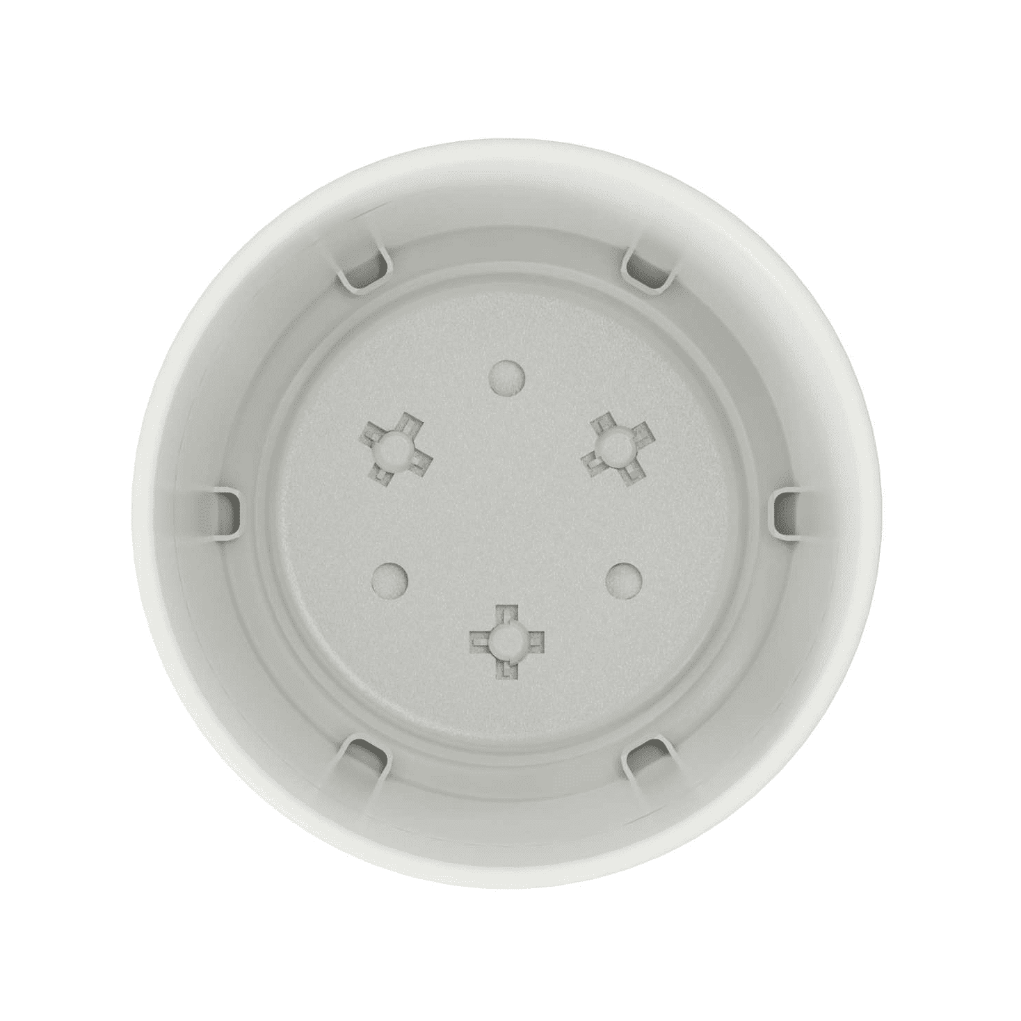 Mainstays Core 4.8 inch x 4.8 inch x 4.4 inch Round Plastic Planter in Vanilla Dream