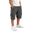 thumbnail image 4 of Fozruso Boys Casual School Uniform Shorts Loose Fit Elastic Waist Drawstring Short for Kids Outdoor Play(Gray), 4 of 7