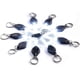 thumbnail image 1 of Mini linterna LED con llavero, linterna de luz pequeña con llavero superbrillante, paquete de 10 linternas con llavero LED brillantes negras Rojo Verde, 1 of 5