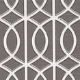 thumbnail image 4 of HomePop Finley Traditional Wood and Cotton Swoop Arm Accent Chair in Gray, 4 of 6