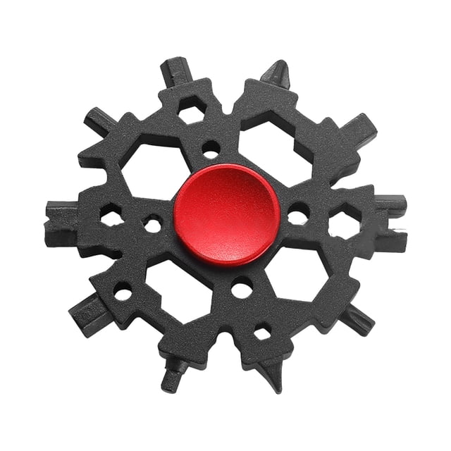 Yeacher 23 In 1 Snow-flake Multi-Tool with Fidget Spinners Snowflake Wrench Multifunction Bottle Opener Screwdriver