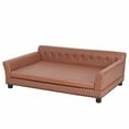 thumbnail image 5 of BingoPaw Rectangle Pet Couch Chair Sofa Dog Bed, Extra Large, Brown, 49-in., 5 of 13