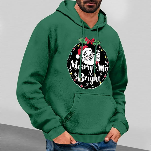 Xihbxyly Sudadera Navideña, Elegante Sudadera de Manga Larga, Tejido Ligero y Transpirable, Ropa Deportiva Cómoda, Ideal para Gimnasio, Running y Ciclismo, Ropa Deportiva para Hombre, Ideal para El E