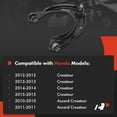 thumbnail image 2 of A-Premium Front Right Upper Control Arm with Ball Joint, Compatible with Honda Accord Crosstour 2010-2011, Crosstour 2012-2015, 2 of 9