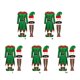 thumbnail image 5 of Disfraz de Papá Noel Cateissary Traje navideño lujo mujer verde L, 5 of 6