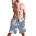 thumbnail image 5 of Ckdifva Many Seals Men's Board Shorts Swim Trunks Drawstring Summer Beach Golf Shorts Quick Dry with Pockets, 5 of 8