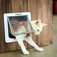 thumbnail image 2 of Depósito de puerta abatible para gatos y perros, tamaño mediano, con cierre de 4 direcciones, 2 of 6