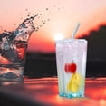 thumbnail image 3 of Fankiway Five-pointed Star Glass Color Gradient Cup Cold Drink Cup With Lid Coffee Cup Drinking Cup, 3 of 9