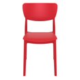 thumbnail image 4 of 33" Red Solid Stackable Patio Dining Chair, 4 of 8