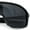 Matte Black - Black, variant on Mens Geometric Oversized Shield Sport Plastic Wrap Riding Sunglasses Carbon Fiber Print - Black