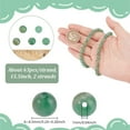 thumbnail image 2 of 1Box About 126 Pcs Natural Stone Beads 6-6.5mm Green Aventurine Beads Natural Gemstone Beads Smooth Crystal Beads Loose Spacer Round Bead for Bracelet Necklace Jewelry Making 2 Strands, 2 of 7