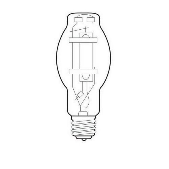 GE MPR175 175W Protected Multi-Vapor Quartz Metal Halide Bulb